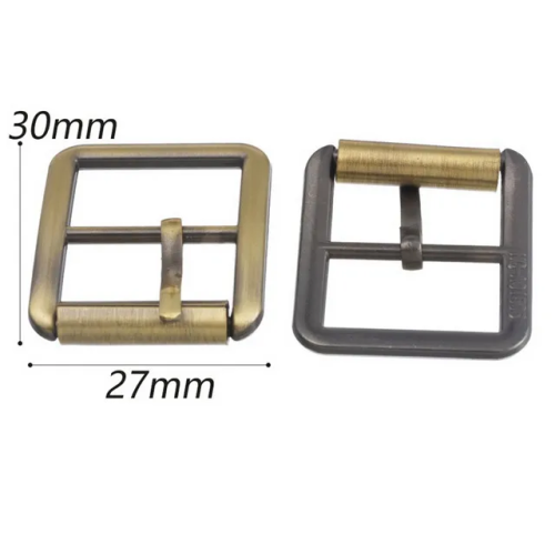 Square Single Belt Bevel Buckle Metal