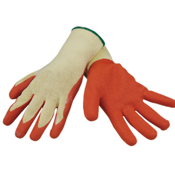 Gants de travail en coton blanc enduits de latex