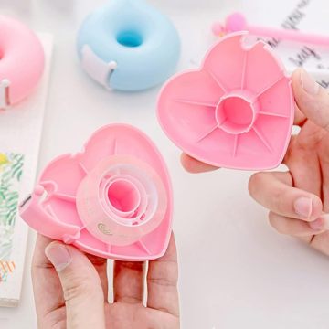 Professional Tools for Eyelash Extensions: Heart-Shaped Donut Shape Grafting Eyelash Tape Cutter and Dispenser