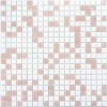 Colorless wall glass mosaic