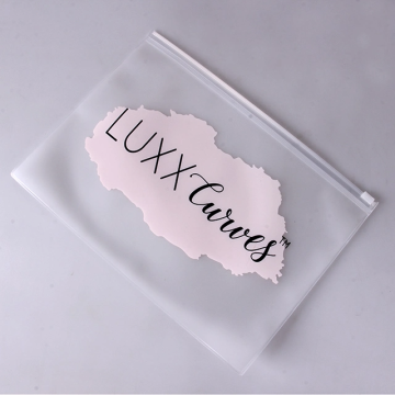 Customized Frosted EVA Plastic Ziplock Jewelry and Cosmetic Bags