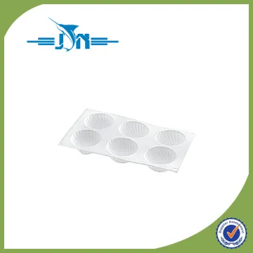 Professional 6 holes ball shaped silicone ice cube tray with high quality