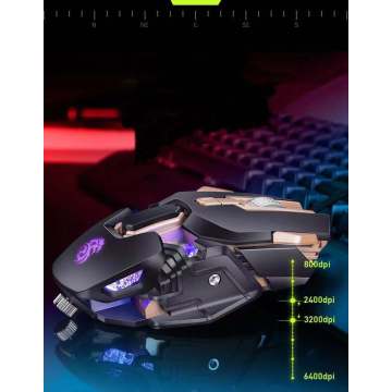 LED-Gaming-Maus 11Color RGB