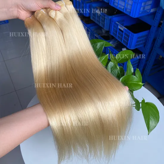30 Inch Straight Human Hair Virgin Remy Gold 100% Silky 613 Hair Extension Bundles