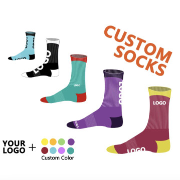 Customizable Oem Knitted Embroidered Men's Athletic Socks: Premium Cycling, Basketball & Elite Sports Wear