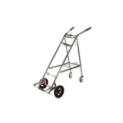 Stainless steel oxygen cylinder cart