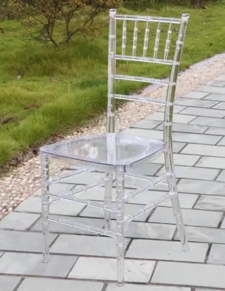 Crystal Clear Resin Tiffany Chair