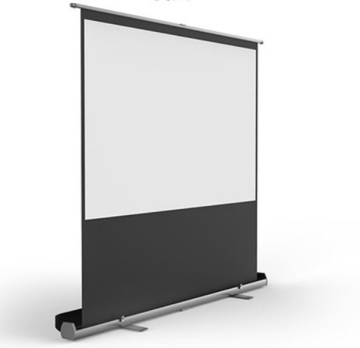 Black Portable Floor Rising Mobile HD Projection Screen