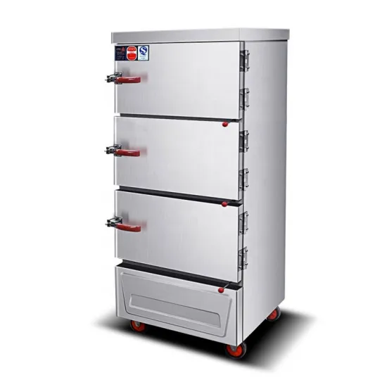 Commercial Chicken Steamer and Rice Cooking Machine - 24 Tray Gas/Electric Steaming Cabinet