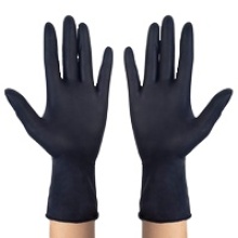Нитрильные перчатки без химической устойчивости.