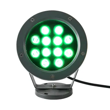36W 48W LED Round Flood Light for Outdoor DMXRGB RGBW Landscape Facade Exterior Spotlights