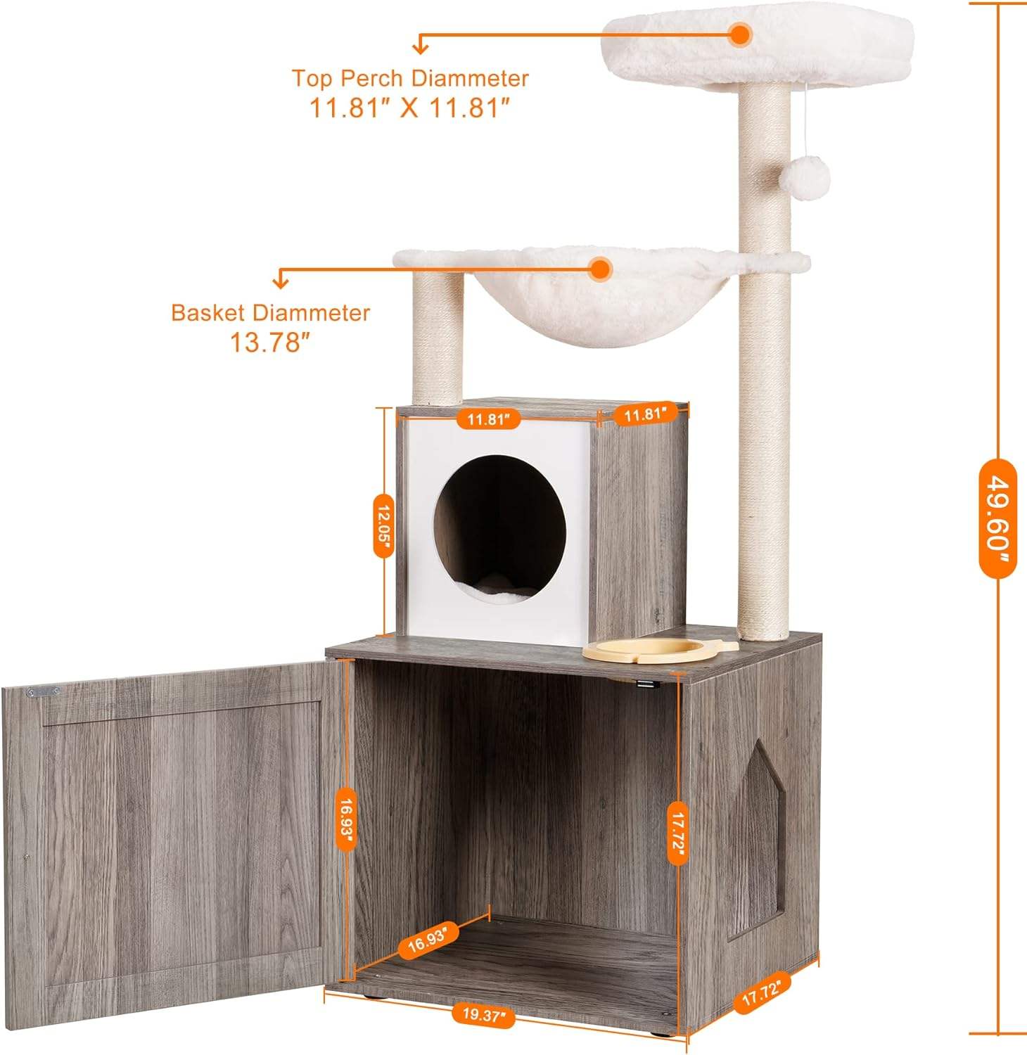 cat tree with cat cando