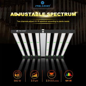 720W 1000W UV IR LED cultivar barras de luz