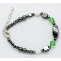 natural pearl hematite bracelet