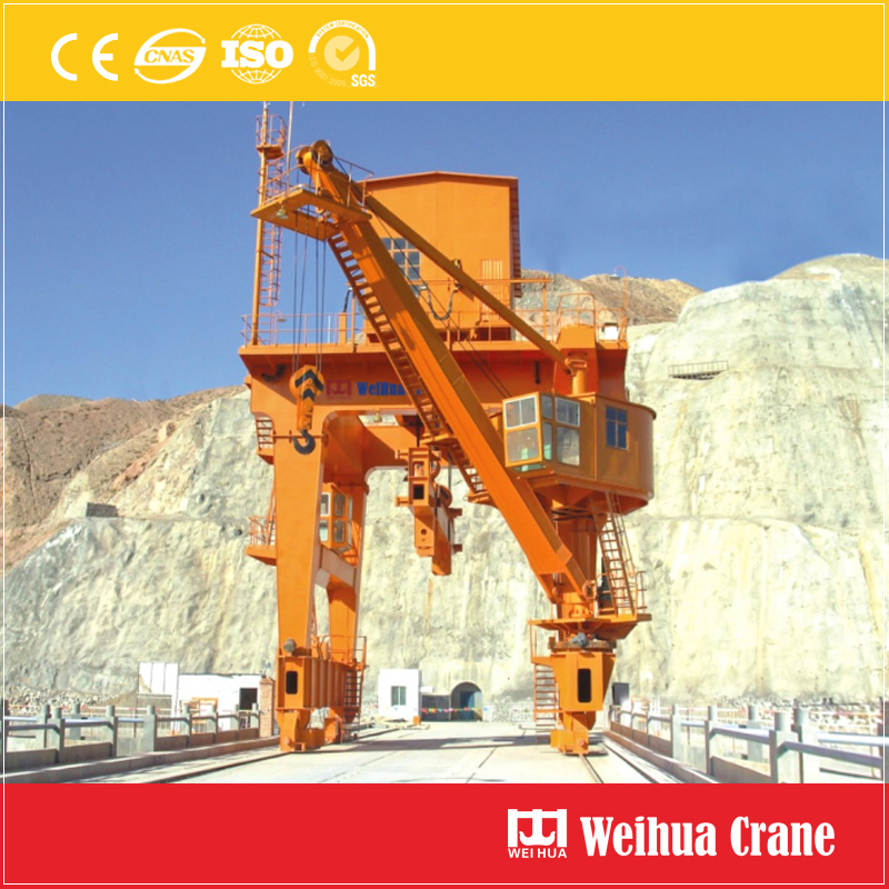 Two Way Double Swing Dam Top Gantry Crane China Manufacturer