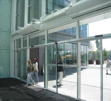 Alibaba supplier producing automatic aluminum sliding door