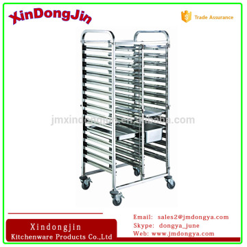 TR2-15A double-Line 15-Layers 30 gn pans stainless steel tray trolley