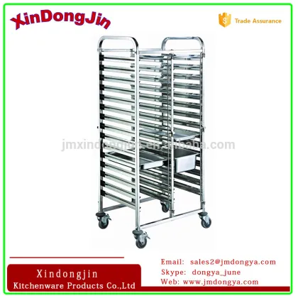 FR-L3 stainless steel serving trolley kitchen equipment service cart