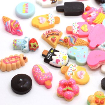 Mixed Resin Food Cabochon Artificial Popsicle Cake  For Party Christmas Ornament Kawaii Phone Case DIY Craft Dollhouse Toys