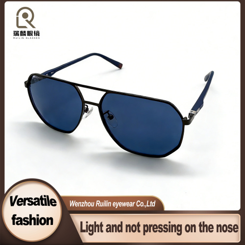 Óculos de sol aviador de metal para homens e mulheres