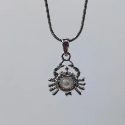 Copper Gold Crab Shaped Hollow Pendant Cage