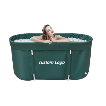 Portable Recovery Ice Bath Tub: Foldable Soaking Bathing Tub for Adults Home Spa