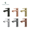 China Factory's 304 Stainless Steel Brushed Chrome Basin Faucet: A Popular Choice for Hot and Cold Water Mixers in Bathroom Sett