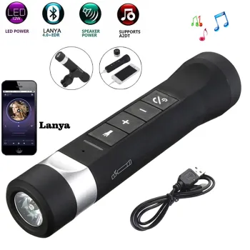LanYa Multi-Function Wireless Cycling Speaker with FM Radio, SD Card, and Power Bank