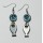 Hematite Earring with silver color finding