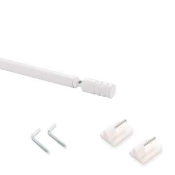 Adjustable Metal Cafe Curtain Rod for Window