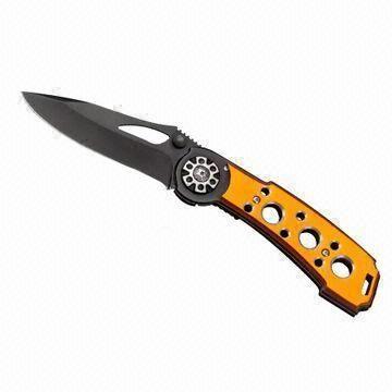 S.S knife with aluminum handle, folder knife, survival knife, army knife