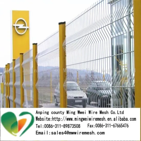 Airport/Highway/Garden Fence,2*3m*50*100mm Curvy Welded Wire Mesh Fence Panel,3D Folded Fence Factory Wholesale Lowest Price