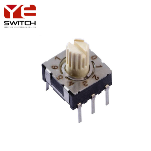 through hole 10 position rotary dip switch