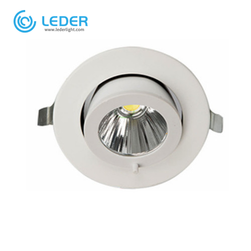 Oprawa typu downlight LEDER w kolorze ciepłej bieli