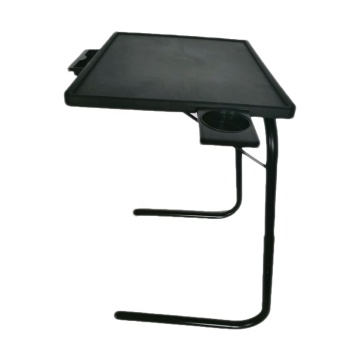 Adjustable Folding Laptop Table with Cupholder and Drawer - Mate Foldable Table