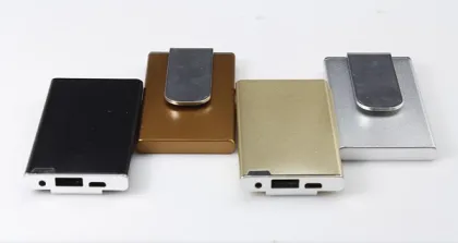 AWC306 smart 2500mah smallest clip exide battery power bank aluminium power bank with clip