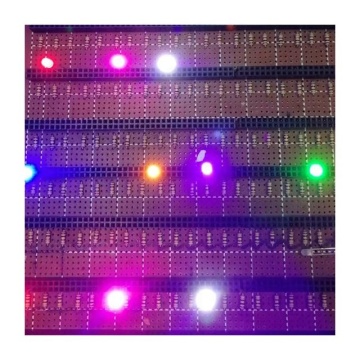 Ultra Violet 3mm 5mm 5mm 365Nm Mor UV LED Diyot 0.06W Delikten