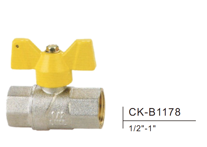 Soupape à gaz en laiton CK-B1178 1/2 "-1"