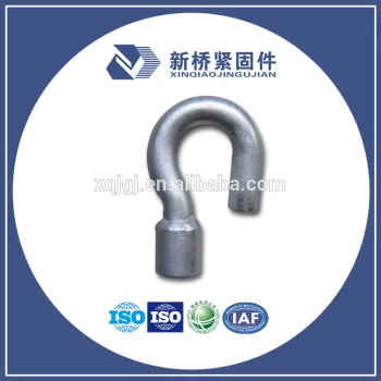 Galvanized Ball Hook for Socket Clevis Eye Ball End Hook for Power Fitting Pigtail Hook Bolt