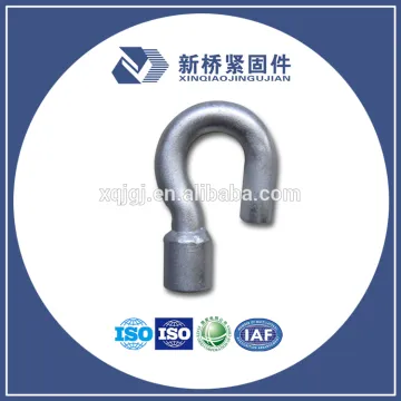 Galvanized Ball Hook for Socket Clevis Eye Ball End Hook for Power Fitting Pigtail Hook Bolt