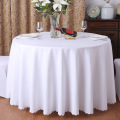 Restaurante hotel banquete mesa redonda com toalha branca