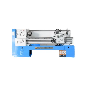 Horizontal Manual Lathe Machine: Heavy Duty Mini Lathe with 4-Station Tool Holder for Metal Processing