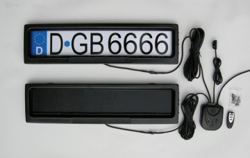 Remote Control Car License Plate Fraems with Curtain