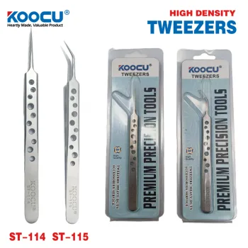 High density stainless steel industrial tweezers