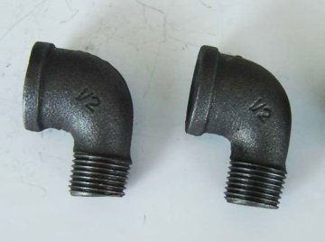 M&F Equal Elbow 90 Deg,NPT,Black Malleable Iron