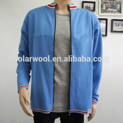 2016 New Design Men Knit Zip Cardigan Sweaters Coat