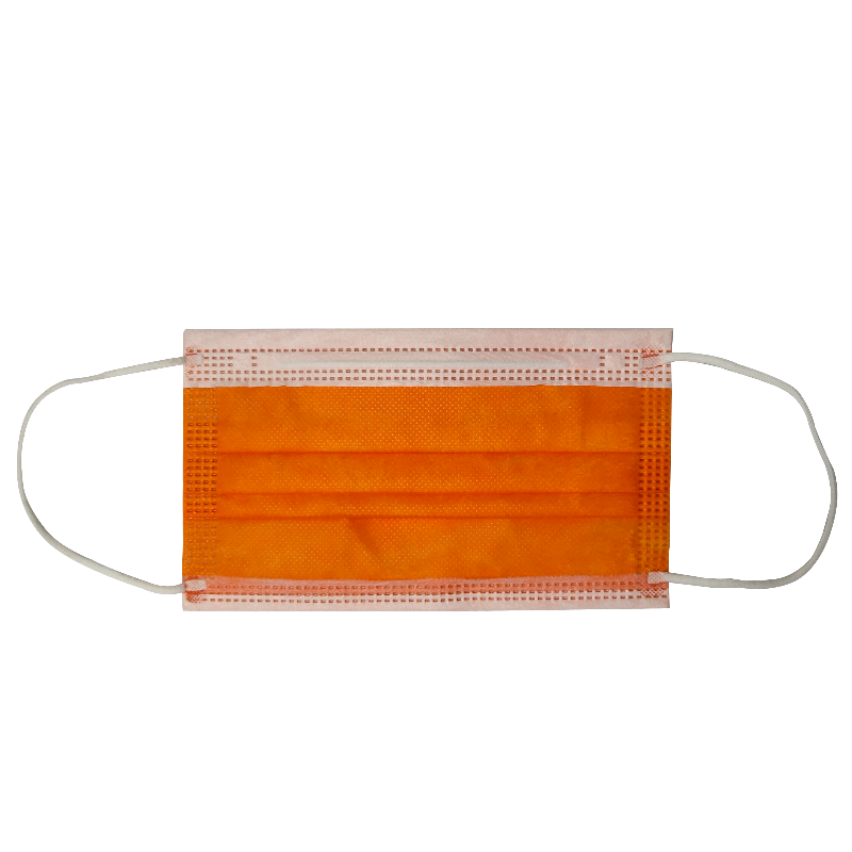 Högkvalitativa orange engångsskyddsmasker till försäljning