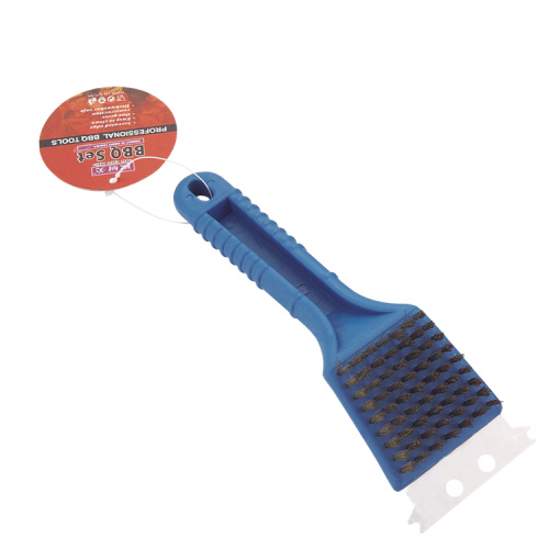 brosse à gril en plastique avec grattoir