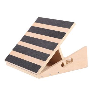 Adjustable Wooden Slant Board: Portable Calf Incline Stretcher for Enhanced Fitness