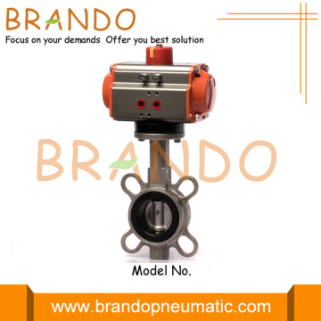 Stainless Steel Soft Seat Pneumatic Wafer Butterfly Valve